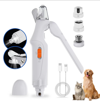 NailNuzzle 2 in 1 LED Nail Clipper and Grdinder